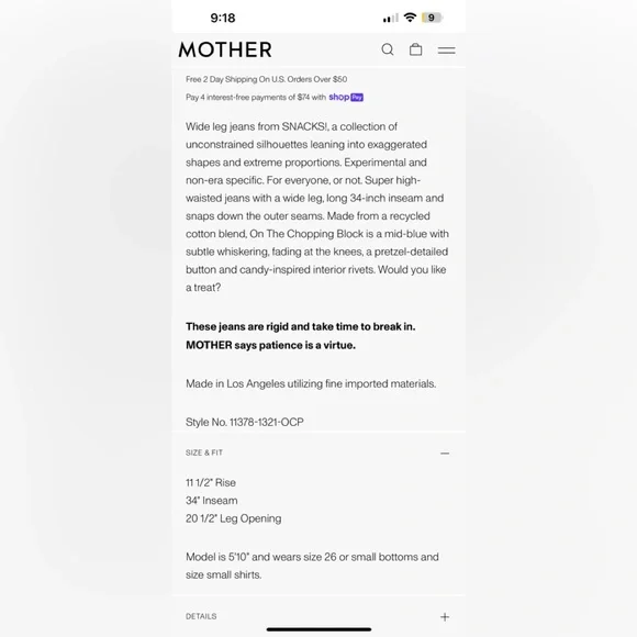 MOTHER The Resealable Heel Jeans - Picture 6 of 13